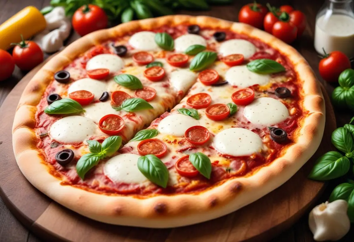 Pizza kalorier illustration